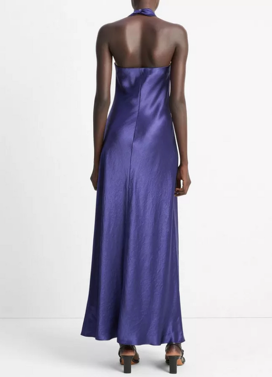 Cowl Neck Sleeveless Maxi Dress Deep Iris