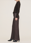 Hepburn Wide Leg High Rise Walnut Coated