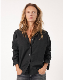  Zoe Poplin Shirt Black