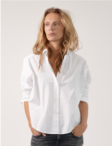  Zoe Poplin Shirt White