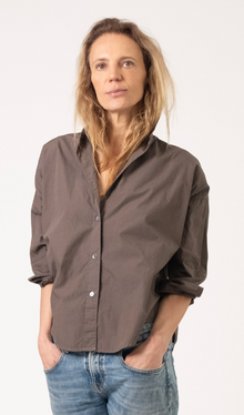 Zoe Poplin Shirt Brown