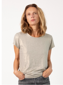  Lait Crew Neck Tee Viscose Gold