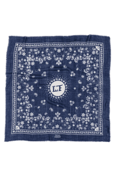 Navy Flocon Bandana LC Scarf