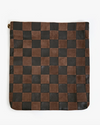 Carryall Clutch with Tabs Black/Chocolate - Nappa & Suede Oversized Checker