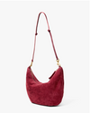 Lune Currant Suede Bag
