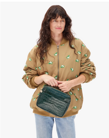  Mirabel Handbag in Deep Pine Croc