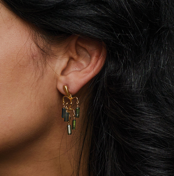 Wisteria Tourmaline Earring