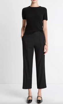  Vince Mid Rise Wool Blend Easy Pull On Pant Black found at Patricia in Southern Pines, NC