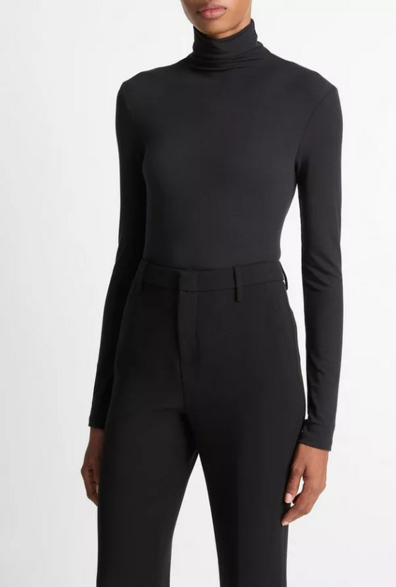 Essential Long Sleeve Turtleneck Black