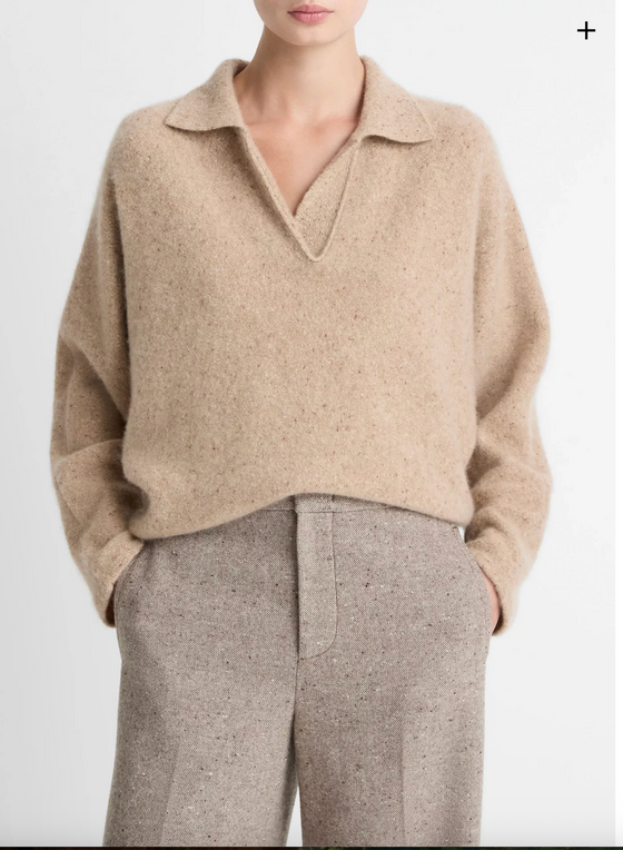 Vince Donegal Dolman Polo Sweater found at Patricia in Southern Pines, NC
