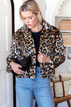 Leopard Fur Short 60s Coat