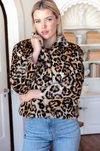 Leopard Fur Short 60s Coat