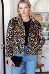 Leopard Fur Short 60s Coat