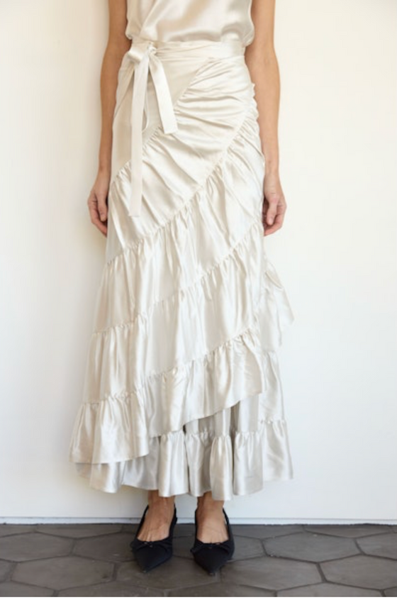 Brazeau Tricot silk flamenco skrit in chiffon found at Patricia in Southern Pines, NC