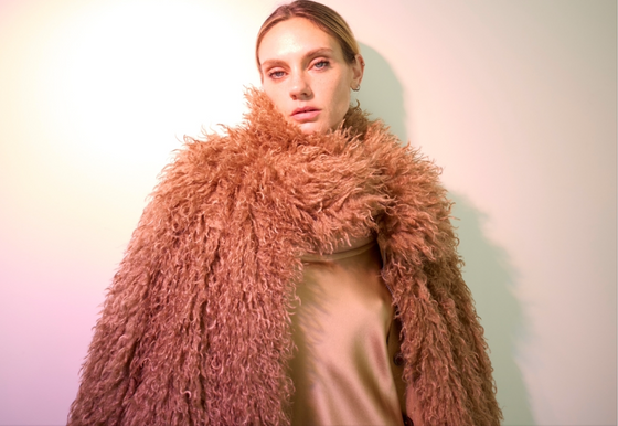 Shaggy Bomber Caramel