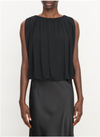 Sleeveless Bubble Top Black