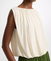 Sleeveless Bubble Top Porcelain