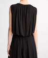 Sleeveless Bubble Top Black