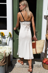 Amy Bias Cream Sundress