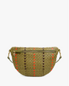 Grande Fanny Woven Checker in Olive Multi