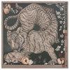"Zouyu, Cry The Deer" 135cmx135cm 70% Wool/30% Silk Scarf Fir/Fawn