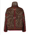 "Chasing The Pearl" Quilted Silk Reversible Jacket Cinnabar/Lacquer