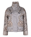 "Zouyu, Cry The Deer" Quilted Silk Reversible Jacket Clay/Bone
