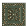 Secret Garden Golded Green Wool/Silk Scarf