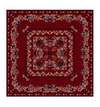 Secret Garden Bordeaux Wool/Silk Scarf