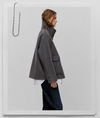 Wool Jacket in Dark Grey Melange