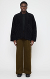 Cotton Corduroy Sumo Puffer Black