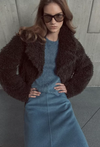 Faux Fur Cropped Jacket Pinewood