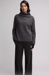 Wool Boucle Short Sweater Slate