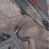 "Wind Dancer, Heaven Caller" 135cm x 135cm Wool/Silk Scarf Ash/Cinder