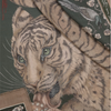 "Zouyu, Cry The Deer" 135cmx135cm 70% Wool/30% Silk Scarf Fir/Fawn