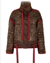 "Chasing The Pearl" Quilted Silk Reversible Jacket Cinnabar/Lacquer