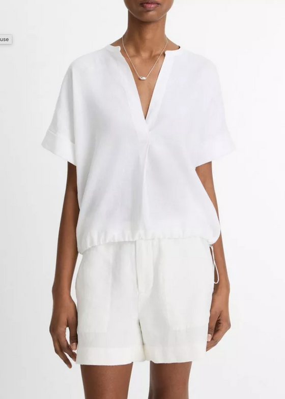 Short Sleeve Dolman Pullover Optic White