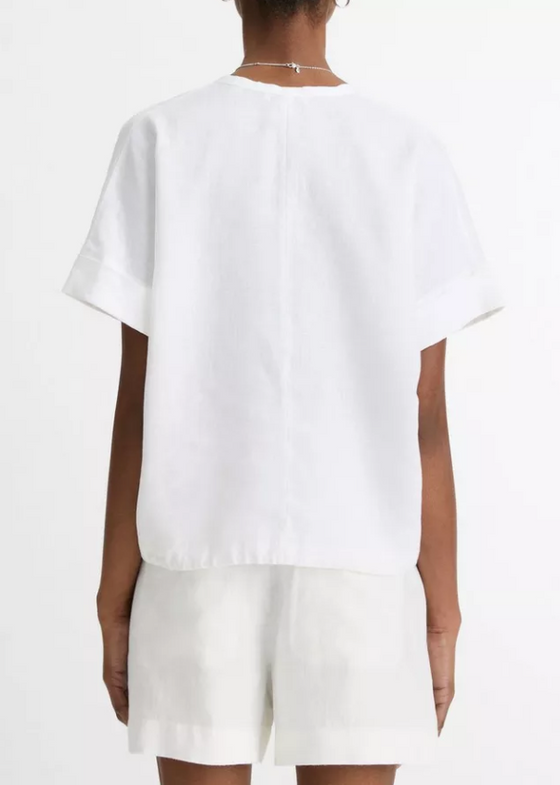 Short Sleeve Dolman Pullover Optic White