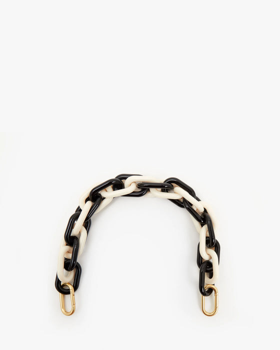 Clare V. Shortie Strap Black/Cream