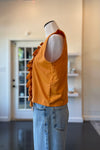 Silk & Cotton Blend Vest with Embroidered Bows