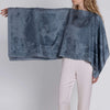 The Glass Swan Pencil Silk Slipover in Pewter/Pigeon