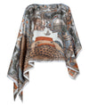 The Medici Cheetah Silk Slipover in Musk/Maraschino