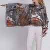 The Medici Cheetah Silk Slipover in Musk/Maraschino