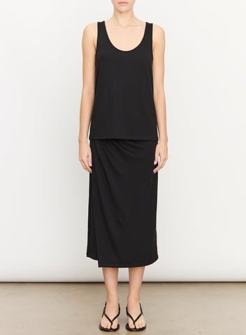 Vince Black Relaxed Scoop Neck Tank