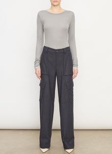  Vince Charcoal flannel wide leg raver pant found at Patricia in southern pines, nc 