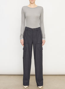  Vince Charcoal flannel wide leg raver pant found at Patricia in southern pines, nc 
