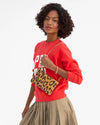 Wallet Clutch w/Tabs in Lark/Brown Pablo Cat Suede
