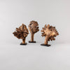 Small Wood Flower on Stand