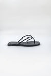 Marta Black Leather Sandal