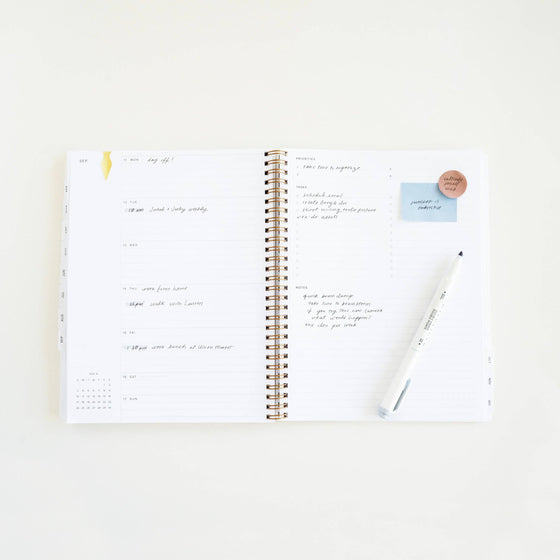 2025 Year Task Planner : Charcoal Gray